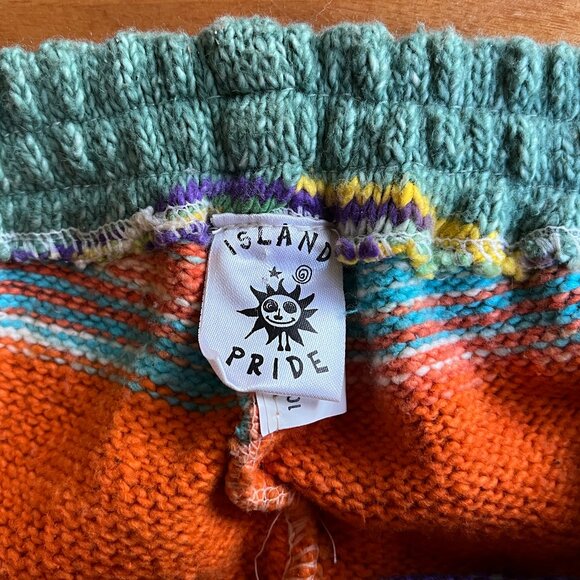 knitted cotton striped sweater leggings bright colors XS - Picture 6 of 9